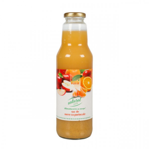 Suc natural de mere + portocale - 750 ml