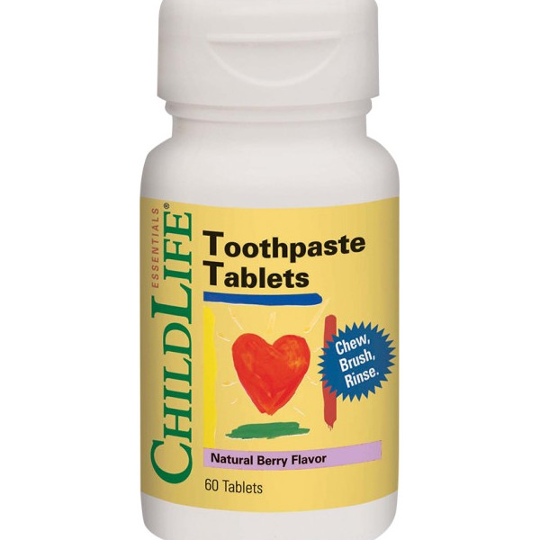Toothpaste Tablets (gust de fructe) - 60 tablete - ChildLife Essentials