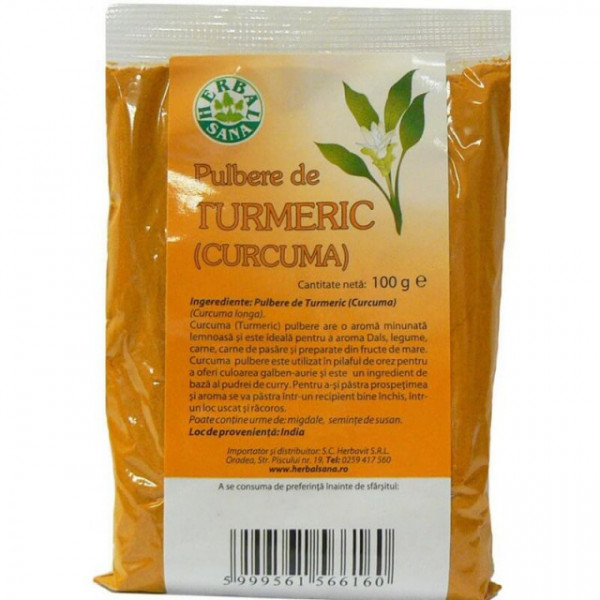Turmeric pulbere - 100 g Herbavit