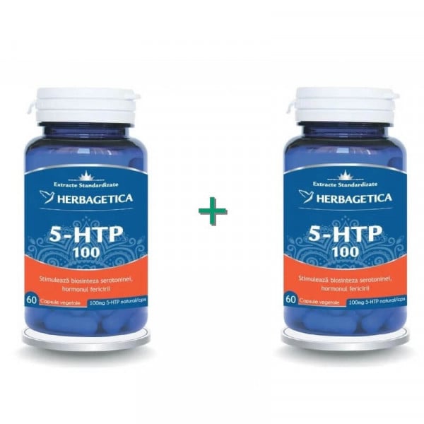 5 HTP 100 - 60 + 60 cps (pachet cu -50% la a doua)