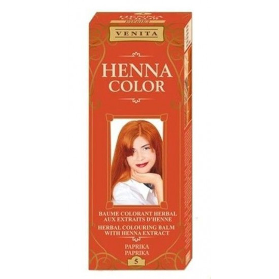 Balsam colorant pentru par, Henna Sonia nr.5 - Paprika - 75 ml
