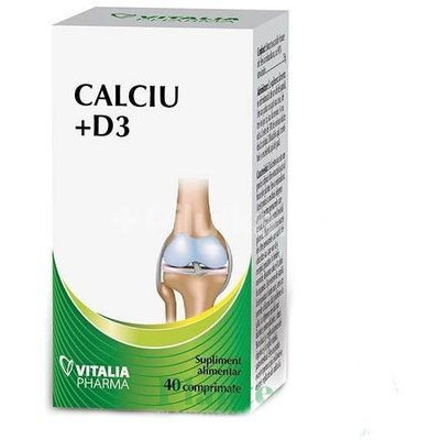 Calciu + D3 - 40 cpr