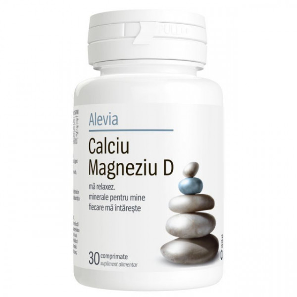 Calciu + Magneziu + Vitamina D - 30 cpr