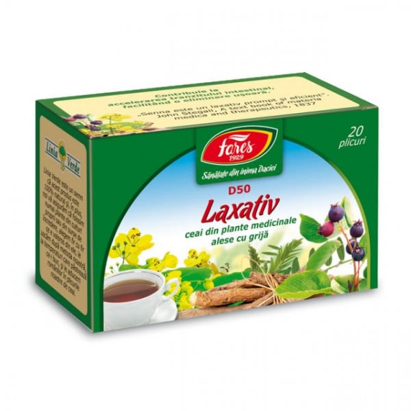 Ceai Laxativ D50 - 20 pl Fares