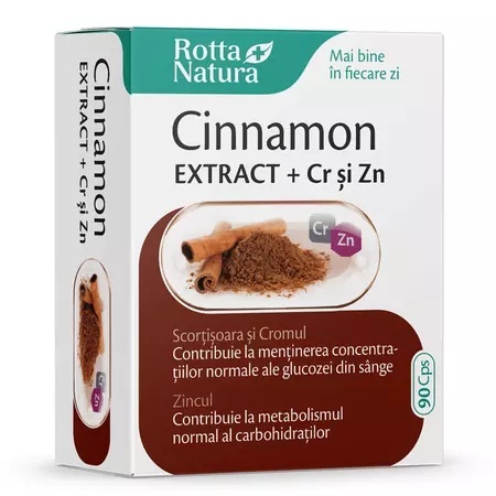 Cinnamon extract + Crom si Zinc - 90 cps