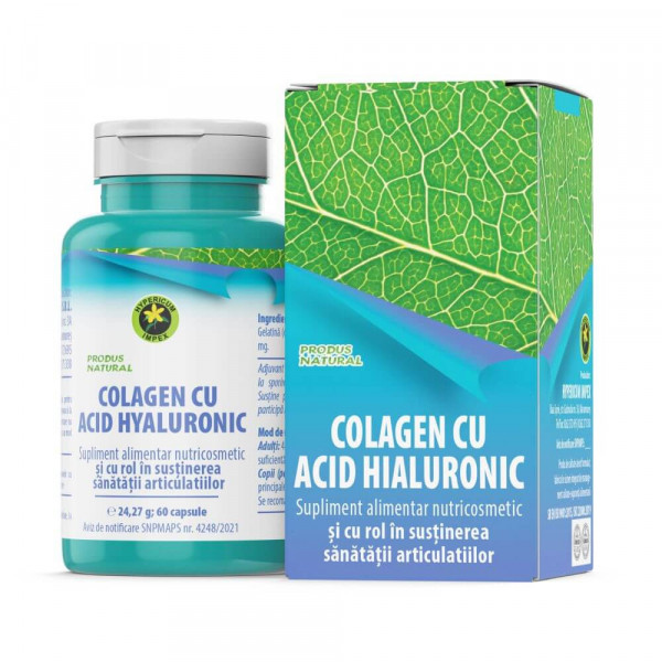 Colagen cu Acid Hialuronic - 60 cps