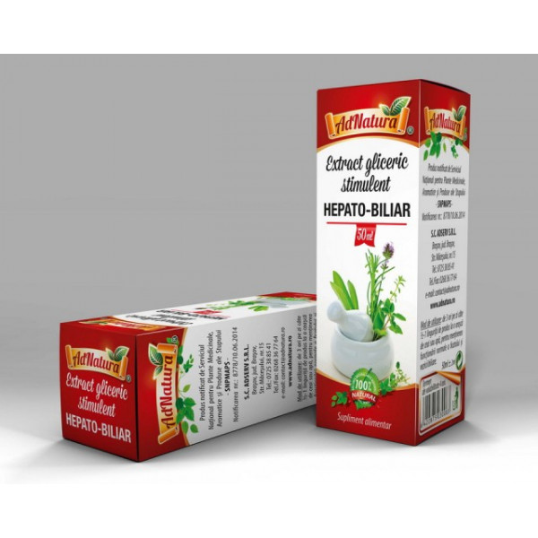 Extract Gliceric Stimulent Hepato - Biliar - 50 ml