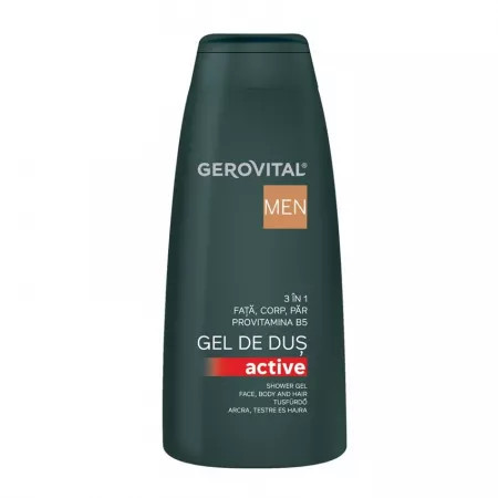 Gerovital Men Gel de Dus Active 3 in1 - 400 ml