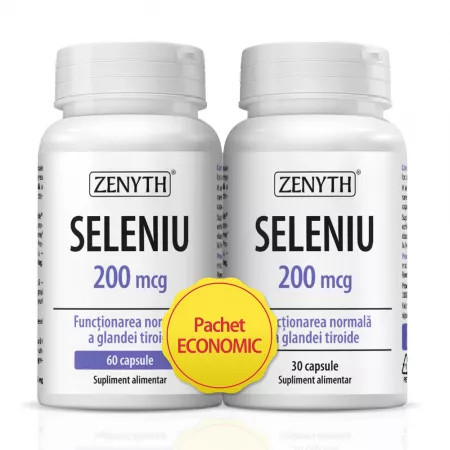 Pachet promotional Seleniu 200 mcg - 60 cps + 30 cps