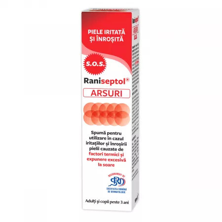 Raniseptol Arsuri spuma cu 20% panthenol - 150 ml