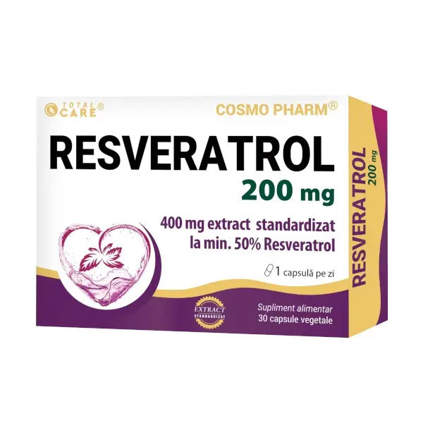 Resveratrol 200 mg - 30 cps, Cosmo Pharm | Naturisti.ro