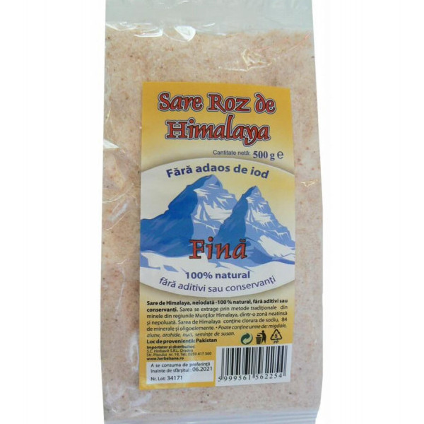 Sare de Himalaya fina - 500 g Herbavit