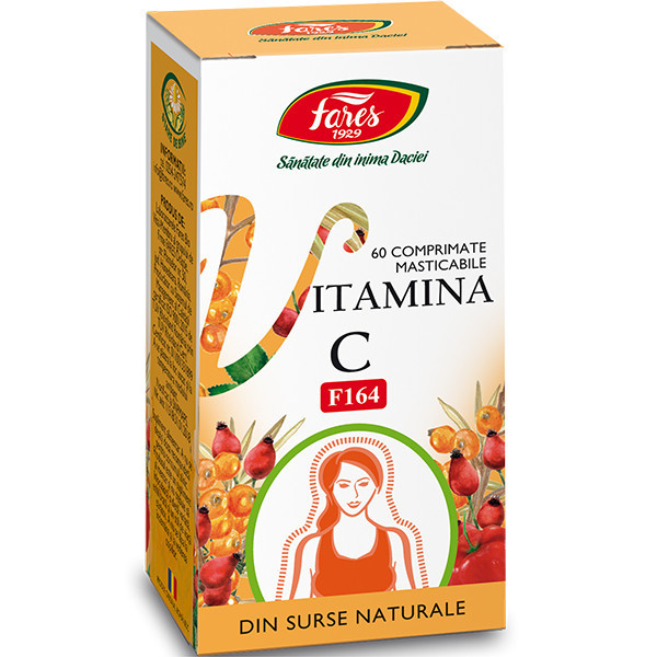 Vitamina C naturala, F164 - 60 cpr Fares