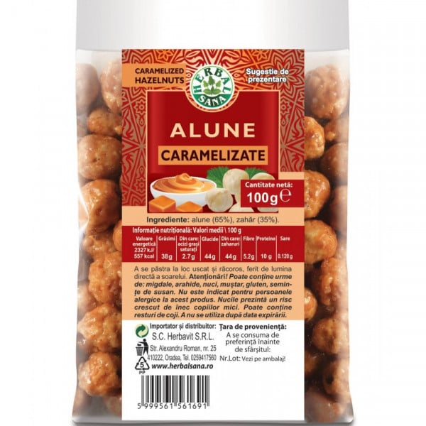 Alune caramelizate - 100 g