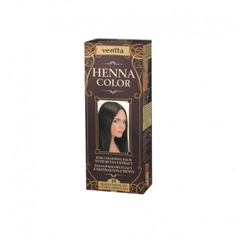 Balsam colorant pentru par, Henna Sonia nr.19 - Ciocolata neagra - 75 ml