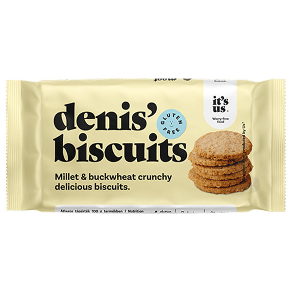 Biscuiti fara gluten din Mei si Hrisca cu Cocos It's Us Denis' - 50 g