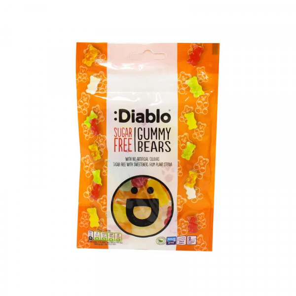 Bomboane Gummy Bears Diablo, fara zahar - 75g