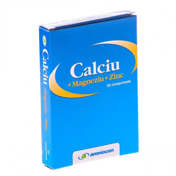 Calciu + Magneziu + Zinc - 20 cpr