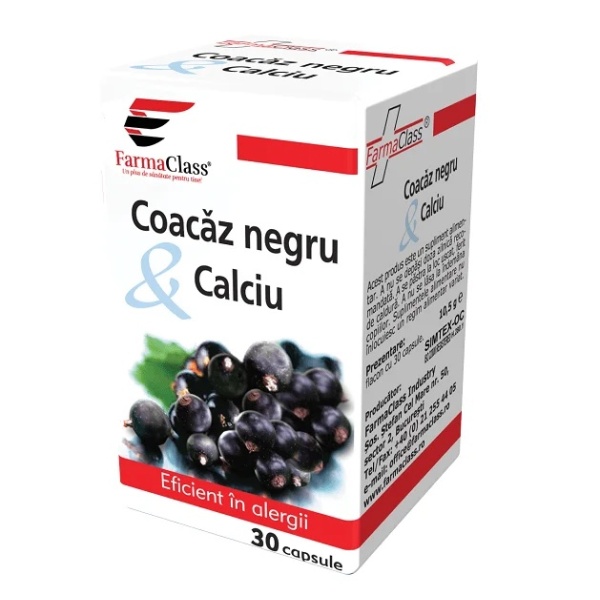 Coacaz negru & Calciu - 30 cps