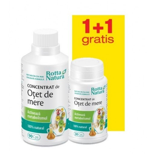 Concentrat de otet de mere - 90 cps + 30 cps Gratis