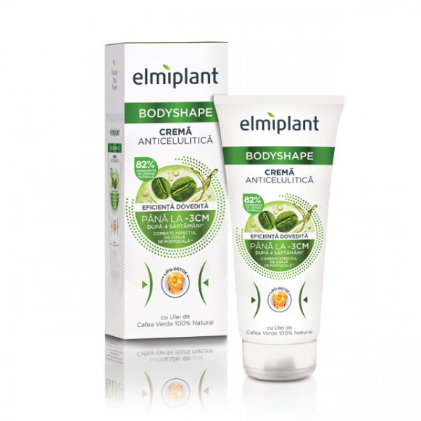 Crema anticelulitica cu ulei de cafea verde, Bodyshape - 200 ml, Elmiplant