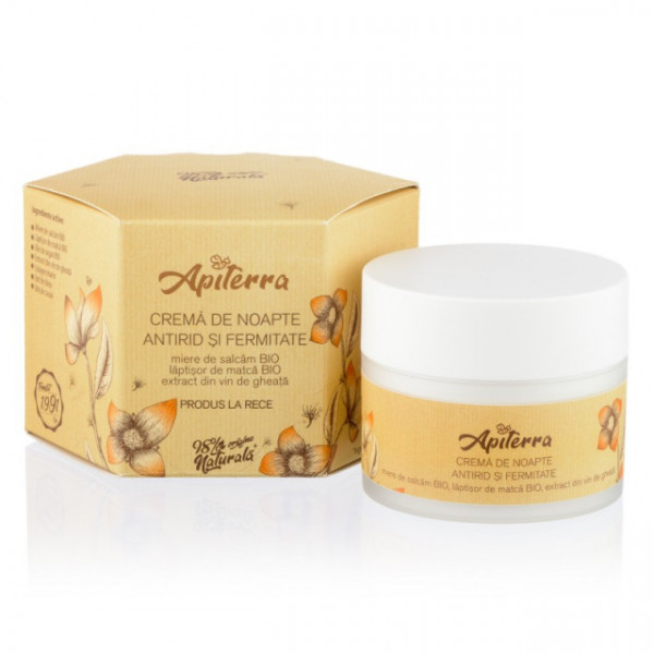 Crema de noapte antirid si fermitate Apiterra - 50 ml