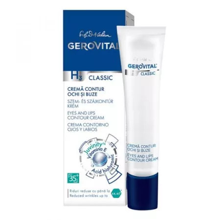 Gerovital H3 Classic Crema pentru contur ochi si buze - 15 ml