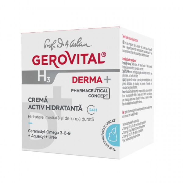GH3 Derma+ Crema Activ Hidratanta 24h - 50 ml