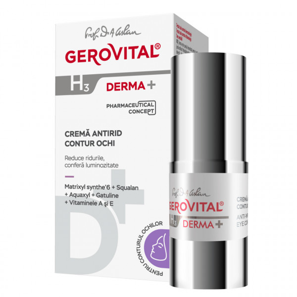 GH3 Derma+ Crema antirid contur ochi - 15 ml