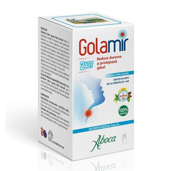 Golamir 2Act Spray gat adulti si copii - 30 ml