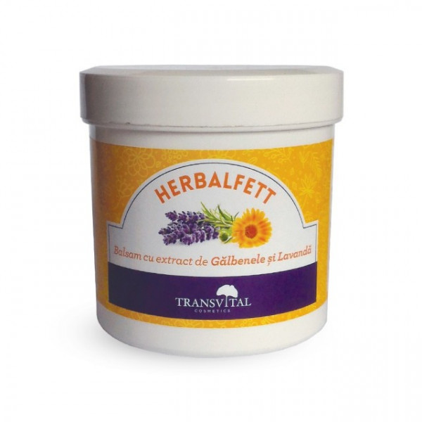 Herbalfett - Balsam cu extract de galbenele si lavanda - 250 ml