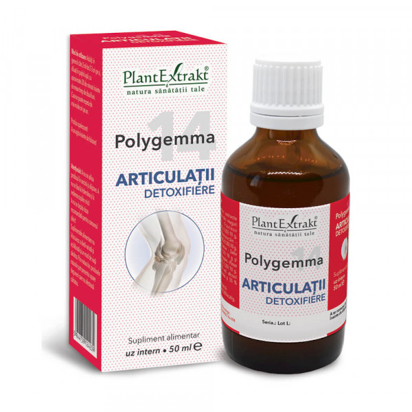 Polygemma 14 Articulatii detoxifiere, Plantextrakt, ambalaj nou
