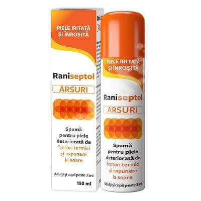 Raniseptol arsuri spuma spray - 150 ml