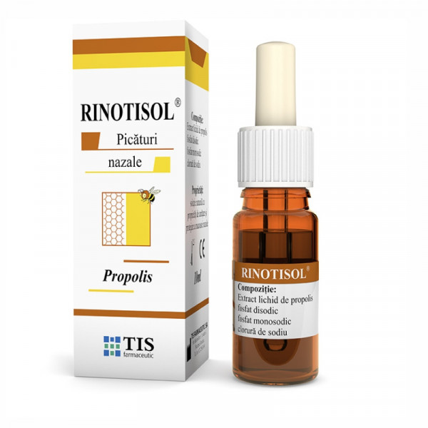 RinoTISol picaturi nazale cu propolis - 10 ml