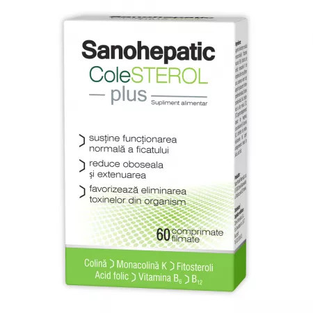 Sanohepatic Colesterol Plus - 60 cpr