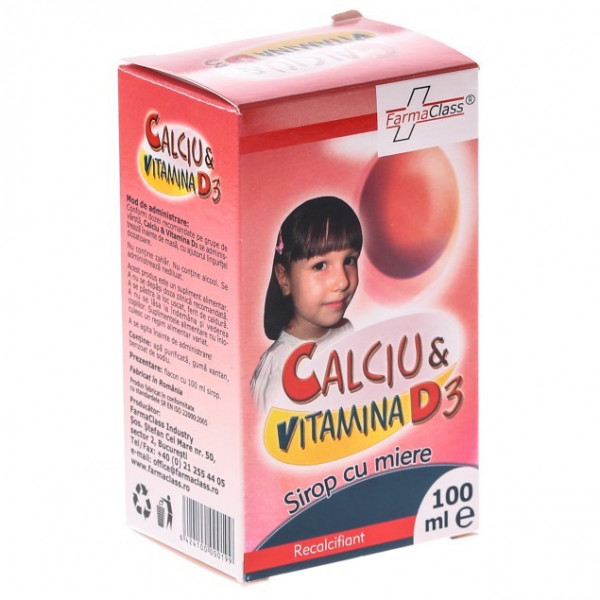 Sirop Calciu si Vitamina D3 - 100 ml