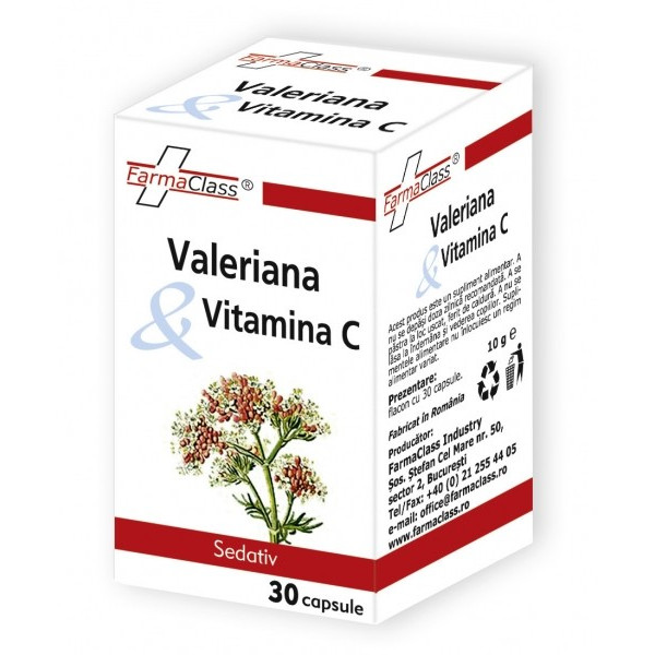 Valeriana & Vitamina C - 30 cps