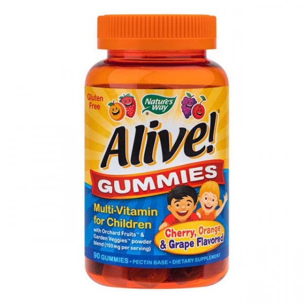 Alive Gummies Multivitamine pentru copii - 90 jeleuri