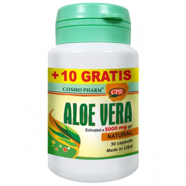 Aloe Vera - 30 cps + 10 cps GRATIS