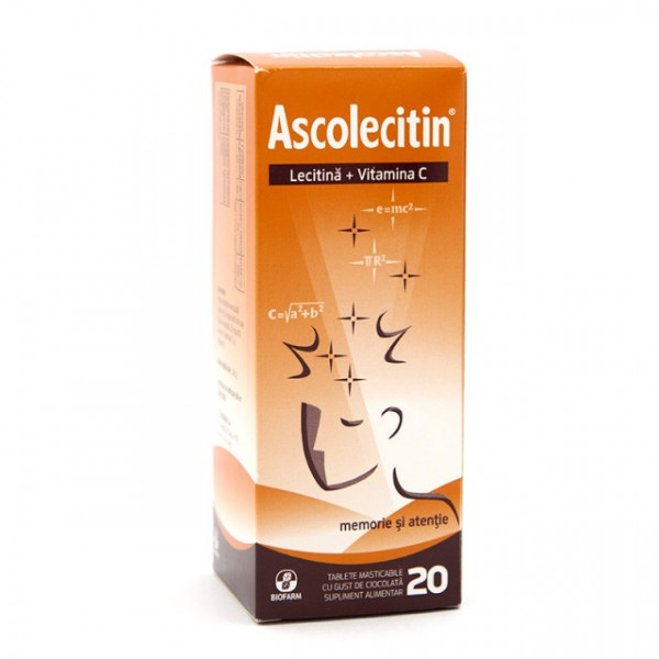 Ascolecitin - 20 capsule masticabile