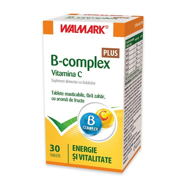 B Complex + Vitamina C Plus - 30 cpr