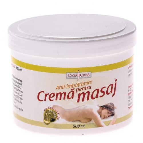 Crema anti-imbatranire pentru masaj cu Omega 6 - 500 ml