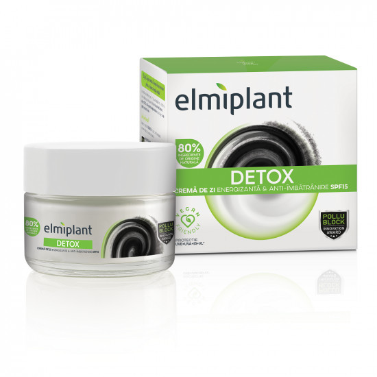 Crema de zi energizanta anti-imbatranire Detox - 50 ml, Elmiplant