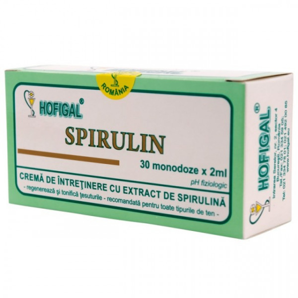 Crema Spirulin - 30 monodoze Hofigal