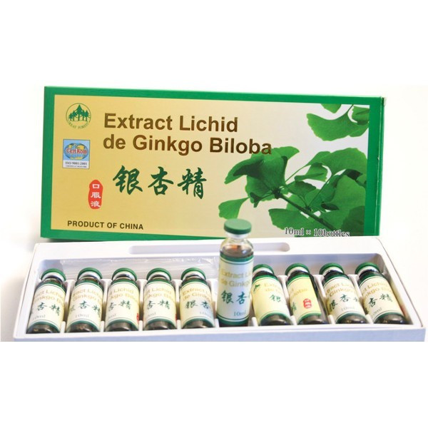 Extract lichid de Ginkgo Biloba 10 x 10 ml, L&amp;L Plant