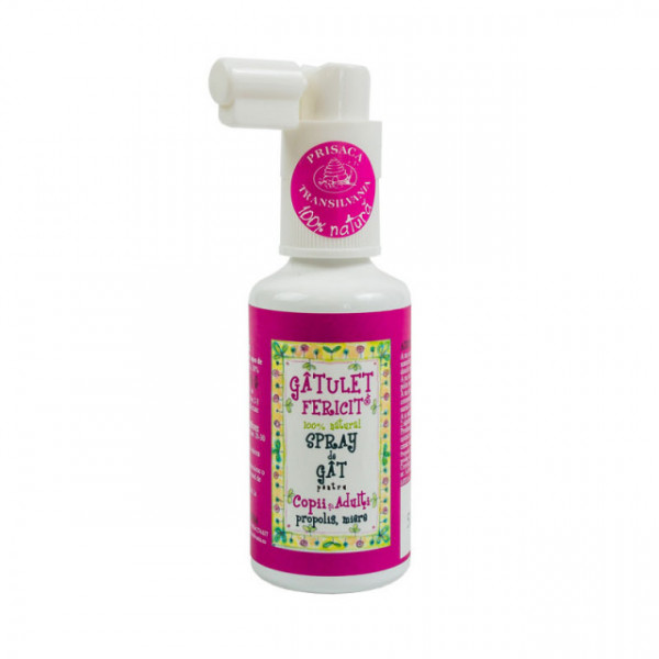 Gatulet Fericit spray de gat cu propolis copii - 20 ml