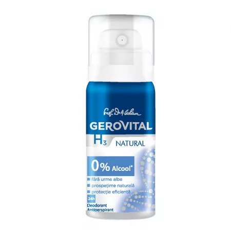 Gerovital H3 Deodorant Antiperspirant Natural - 40 ml