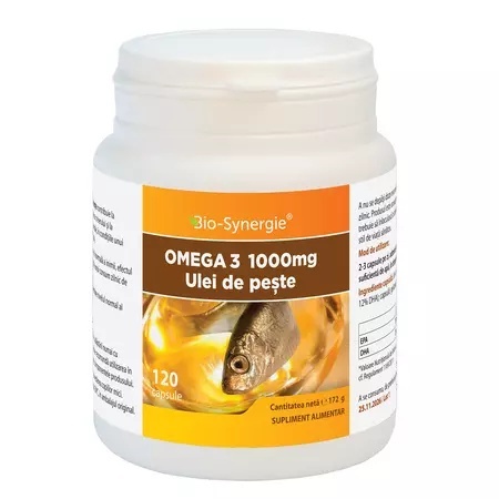 Omega 3 1000mg ulei de peste - 120 cps