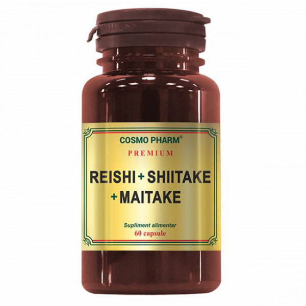 Reishi + Shiitake + Maitake - 60 cps