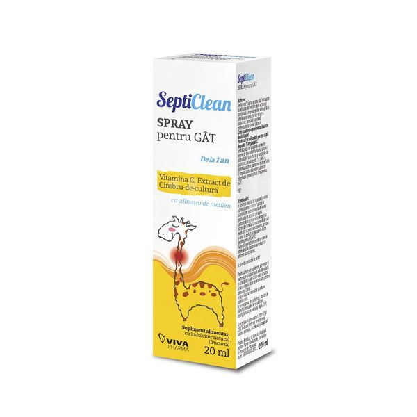 Septiclean spray pentru gat - 20 ml